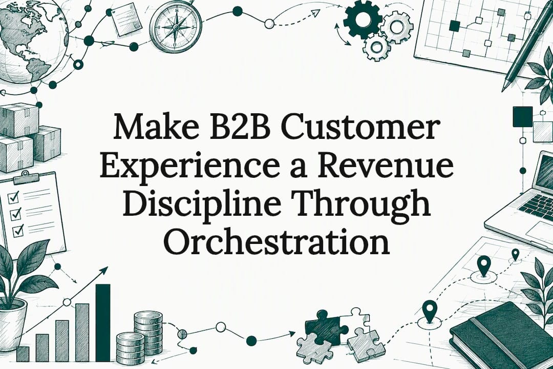 Decorative B2B customer experience title card
