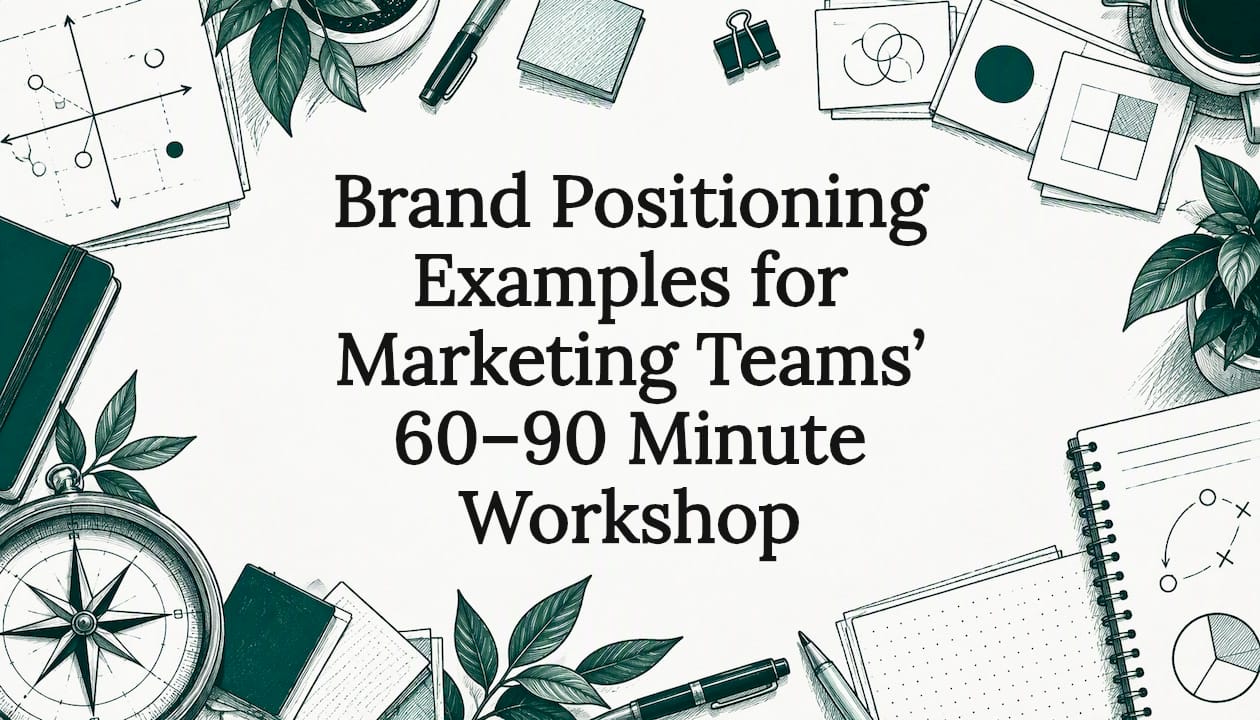Brand positioning workshop illustrated title card