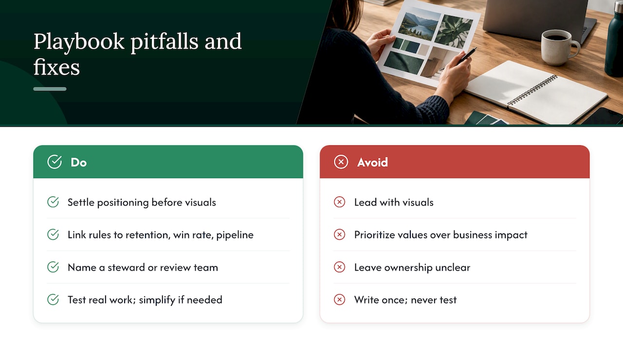 Where playbooks fail — overview diagram